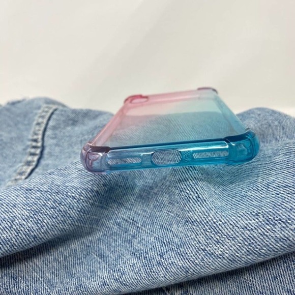 iPhone 7/8 Plus Case Pink Blue Clear Cover NEW - Picture 3 of 6